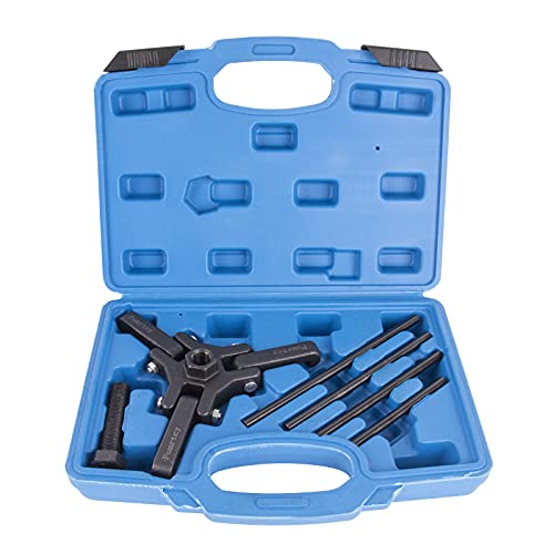Harmonic Balancer Puller Set Remove Damper Pulley Puller 6PC Set Compatible with Ford, GM, Chrysler, Cadillac, Chevy Trucks, Mitsubishi