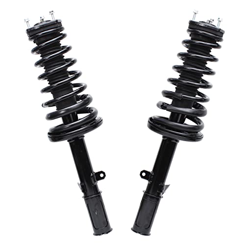 Detroit Axle - 2 Rear Struts for 2002 2003 Toyota Camry Lexus ES300 Complete Struts with Coil Spring Replacement Quick Install Ready Strut Shock Assembly - size: 171492_171493/PAIR