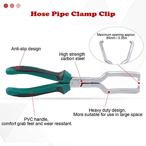 Hilitchi Fuel Line Petrol Clip Pipe Pliers 9 Inch Fuel Filter Calipers Fuel Line Pliers and 80 Degree Disconnect Pliers Push Pin Pliers Set (Pack of 3)