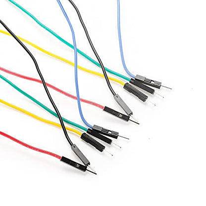 Sumnacon 10Pcs Test Hook to Male Jumper Wires - 26 AWG Binding Post to Solderless Breadboard Jumper Leads, Soft Silicone Flexible Test Leads for Electrical Testing