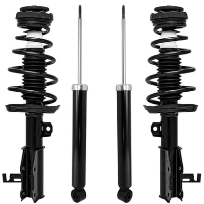 Detroit Axle - Front Struts w/Coil Springs Rear Shock Absorbers Replacement for 2011-2016 Buick Regal - 4pc Set - size: 4AQ47275/Shock Kit