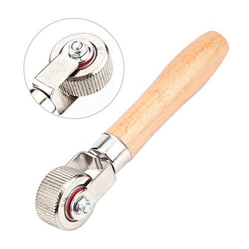 Wooden Handle Tire Patch Repair Tool Ball Bearing Roller Tube Stitcher Puncture Wheel Bearing (L XL XXL)