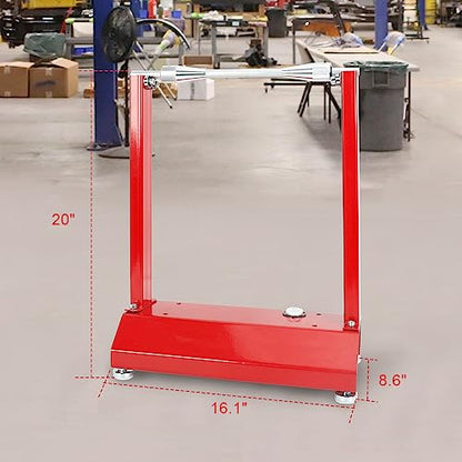 BLACKHORSE-RACING Portable Motorcycle Bicycle Bike Wheel Balancer, Rim Tire Balancer Stand with Adjustable Centering Cones, Wheel Balancing Tool