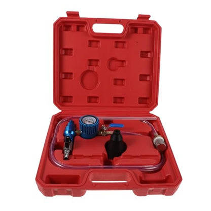 Spill Proof Coolant Vacuum Refill Tool Kit for Car Radiator Cooling System with No Spill Fluid Filling, Automotive Repair Equipment for Engine Maintenance