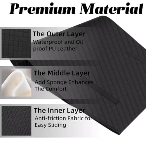 Heavy Duty Rolling Creeper Mat, 58"X28" Foldable Anti-Slip Garage Pad with Storage Bag, for Low Clearance Car Repair, Truck Maintenance - All-in-One Mat for Garage, Roadside, Muddy Conditions