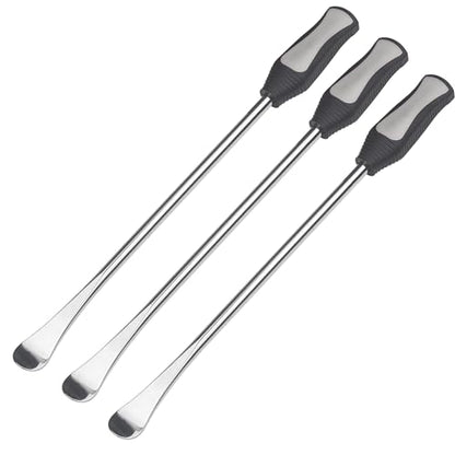 14.5inch Tire Spoons Motorcycle, Lawn Mower,Dirt Bike Tire Spoon Set, Professional Tire Changing Spoons Lever Iron Removal Tool Kit with Bag 3x14.5 inch Tire Irons and 2 Rim Protector - color: GRAY
