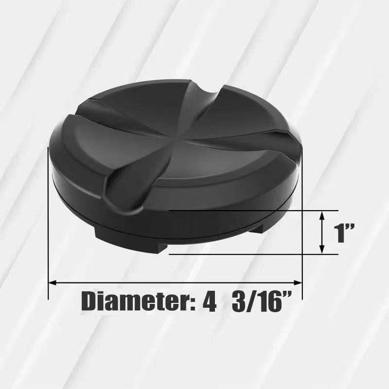 Big RED AT83502T-3AB Torin 10 cm Large Jack Pad Universal Fit Cross Slotted Frame Rail Protector, Black, Pack of 1