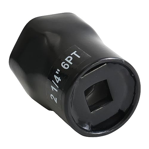 2-1/4 Inch, 6-Point Truck Axle Wheel Bearing Socket, For Axle Nut Socket Set (2-1/4" 6PT) - size: 2-1/4" 6PT