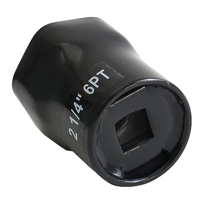 2-1/4 Inch, 6-Point Truck Axle Wheel Bearing Socket, For Axle Nut Socket Set (2-1/4" 6PT) - size: 2-1/4" 6PT