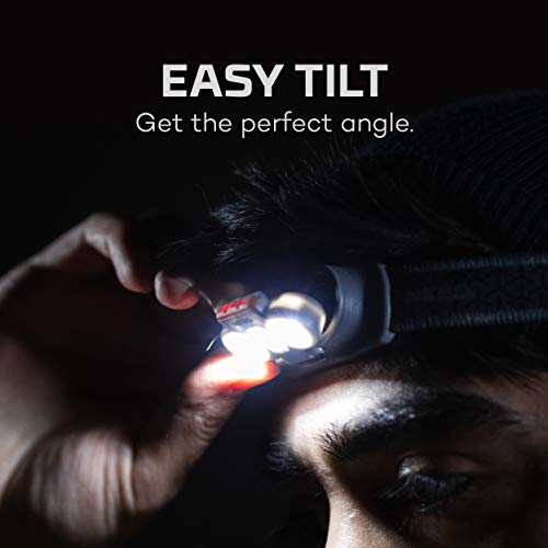 NEBO Einstein Powerful 500 Lumen Headlamp, Compact Low-Profile Headlamp with 5 Light Modes - style: 500 Lumens