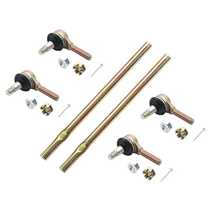 Tie Rod End Kit, Fit for 87-06 Yamaha Banshee 350, 95-05 Yamaha Wolverine | Compatible with 1997-1999 Big Bear 350, Ball Joint Set, ATV UTV Part Accessories - size: Yamaha