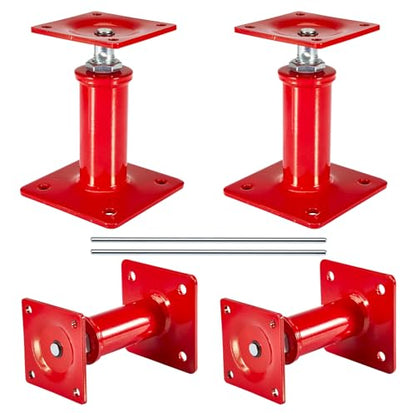 4 Pack House Jacks for Leveling Crawlspace, 7" - 11" Height Range, 11023 lbs Max Load Capacity, House Floor Jacks Post Pole for Leveling - size: 7" - 11" (4 Pack)