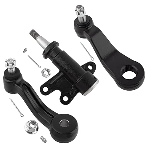 3Pcs Front Steering Pitman Arms Idler Arm Bracket Fit For For Cadillac Escalade, For Chevrolet & For GMC C1500 C2500 Suburban C3500 K1500 K2500 K3500 Tahoe Yukon Replace# K6447 K6335 K6722