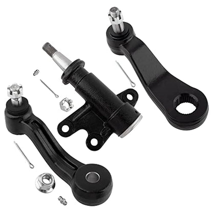 3Pcs Front Steering Pitman Arms Idler Arm Bracket Fit For For Cadillac Escalade, For Chevrolet & For GMC C1500 C2500 Suburban C3500 K1500 K2500 K3500 Tahoe Yukon Replace# K6447 K6335 K6722