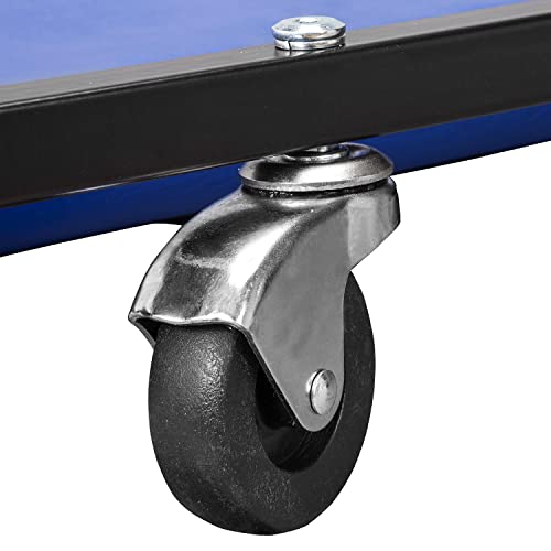 Big RED 40" Padded Rolling Garage/Shop Creeper with Adjustable Headrest and 6 Casters,Mechanic Cart, Blue TR6452 Torin - color: Blue