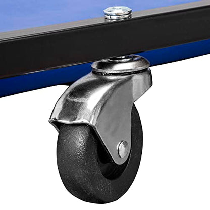 Big RED 40" Padded Rolling Garage/Shop Creeper with Adjustable Headrest and 6 Casters,Mechanic Cart, Blue TR6452 Torin - color: Blue