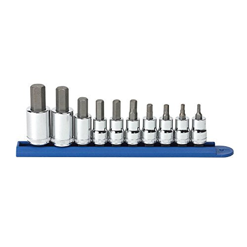 GEARWRENCH 3/8" & 1/2" Drive Hex Bit Metric Socket Set, 10 Pc. - 80578 - size: 3/8", style: 10-piece kit