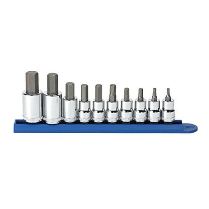 GEARWRENCH 3/8" & 1/2" Drive Hex Bit Metric Socket Set, 10 Pc. - 80578 - size: 3/8", style: 10-piece kit