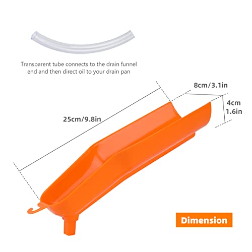 Oil Change Funnel Kit for Harley Sportster Dyna Softail Touring | Reusable ABS funnels with Viton O-rings, drip-free design, for Harley models and supports cars, trucks, ATVs and UTVs