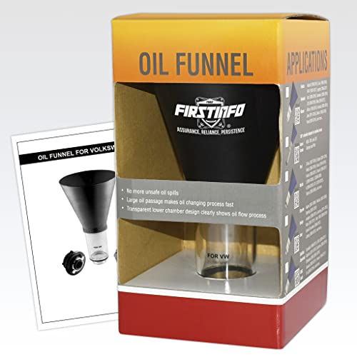 FIRSTINFO Engine Oil Funnel for Volkswagen Vehicles | Spill-Free Hands-Free, Easy Oil Change Tool, F3553VW
