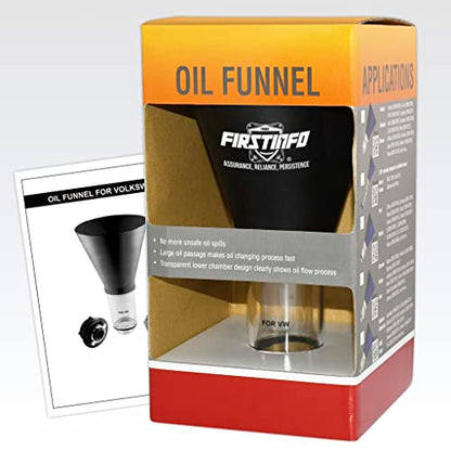 FIRSTINFO Engine Oil Funnel for Volkswagen Vehicles | Spill-Free Hands-Free, Easy Oil Change Tool, F3553VW