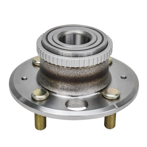 Detroit Axle - 2pc Rear Wheel Bearing and Hubs Assembly with ABS Ring & 4-Lug for Honda Civic 1992-1995/1999-2000, Civic del Sol 1995-1997, Acura Integra 1990-2001, 4-Wheel ABS - style: 513105-DA x2/Pair