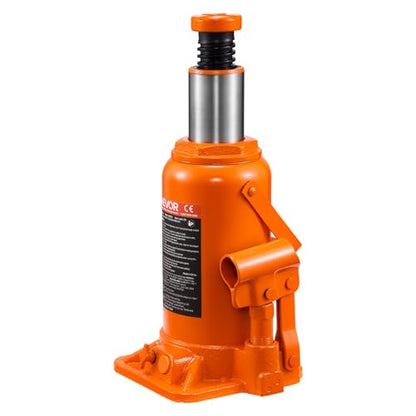 VEVOR Hydraulic Bottle Jack, 20 Ton/44092 LBS All Welded Bottle Jack, 7.5-14 inch Lifting Range, with 3-Section Long Handle, for Pickup Truck, Truck, Car, RV, Auto Repair, Industrial Engineering - style: 20T Hight Profile