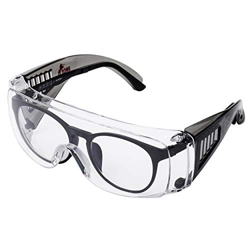 UNCO- Safety Goggles Over Glasses, Protective Goggles, Anti Fog, Work, Safety Glasses Over - color: Black, size: 1 Pack