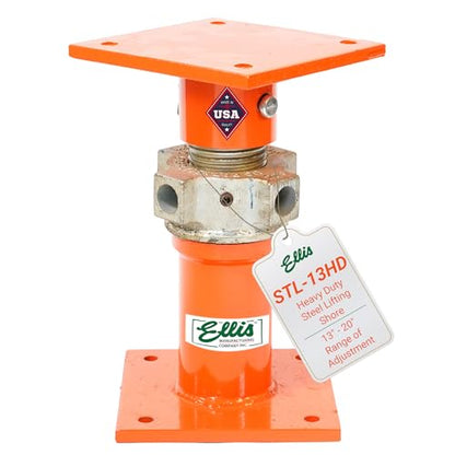 ELLIS Heavy-Duty Adjustable Steel Shore - Basement House Jack for Floor Leveling, Foundation, Beams & Concrete Bracing - 52,000 lb Capacity, 13"-20" Adjustable Support - size: 13" - 20" Adj. Safe Load Capacity (52,000 lb)