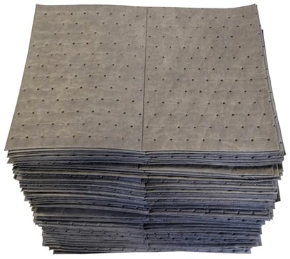 Oil-Dri L91001 15" W x 19" L Universal Middle Weight Bonded Perforated Pads (100 Mats/Box) - size: 100 Pads/Box, style: Middle Weight