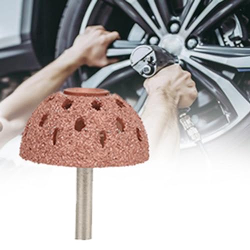 Tire Buffer Wheel, 2PCS Tungsten Steel Grinding Head | Tungsten Steel Bowl Type Tire Repair Grinding Head Tools with 6mm Shank
