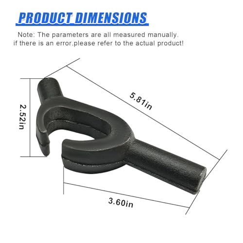 Craedli Universal Tire Bead Clamp Drop Center Tool, Manual Heavy Duty Steel Tire Changer Bead Breaker Rim Clamp Wheel Changing Helper for Car Truck Motorcycle (Black)
