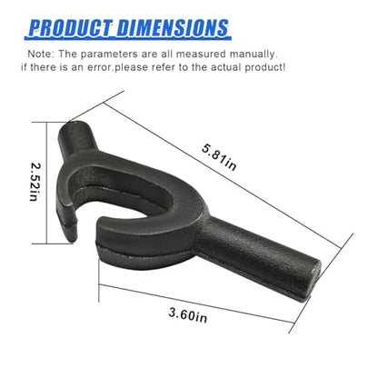 Craedli Universal Tire Bead Clamp Drop Center Tool, Manual Heavy Duty Steel Tire Changer Bead Breaker Rim Clamp Wheel Changing Helper for Car Truck Motorcycle (Black)