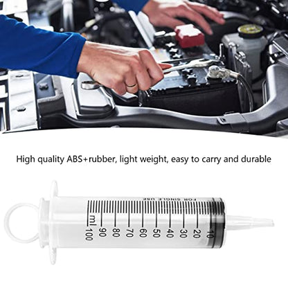 Tiiyee Brake Bleeder Kit, Hydraulic Disc Clutch Bleeding 100ML Syringe | 50cm Hose Fluid Extractor One Man Professional Universal Tool for Motorcycles Motorbikes Scooters Quads Oil Change