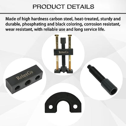ReluxGo Transmission Mainshaft Inner Bearing Race Tool Installer Puller for Harley Davidson Big Twin 5 and 6 Speed 1984-present # 34902-84, Harley Bearing Removal Installation Motorcycle Tool Kit