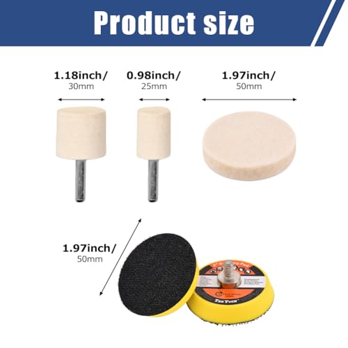 Glass Polishing Kit, 39Pcs/Set Glass Scratch Remover, Deep Scratch Window Repair Tool, Window Windscreen Repair Kit with Cerium Oxide Polishing Powder Polish Pad and Wheel(Size:39pcs)