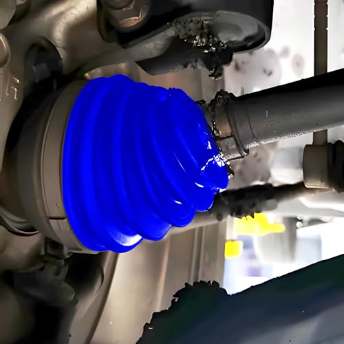 Wuyaoyao 13PCS CV Axle Boot Repair Kit, 2PCS Silicone CV Boot with 4 Stainless Steel Clamps & 6 Cable Ties & Expander Tool, Waterproof Dustproof CVs Joint Boots Kit, Universal Car Accessories (Blue) - color: Blue