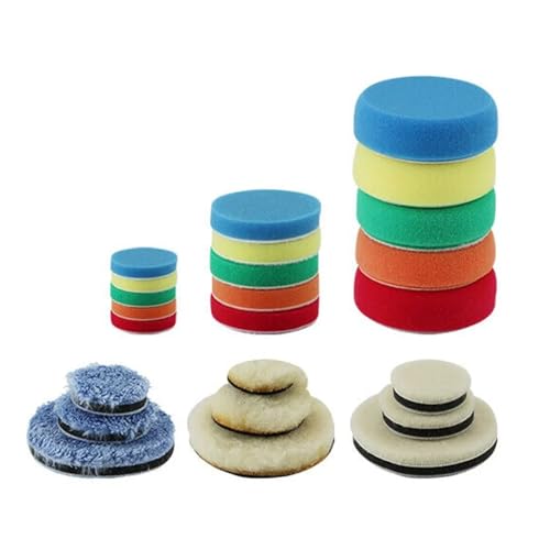 Polishing Machine, 2" 3" Mini Air Sander Kit Dual Action Orbital Polisher Polishing Machine for Car Polishing(SETA) - color: Seta