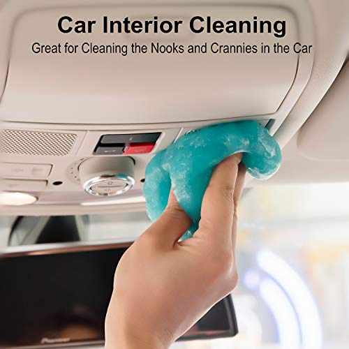 TICARVE Cleaning Gel for Car Detail Tools Car Cleaning Automotive Dust Air Vent Interior Detail Putty Universal Dust Cleaner for Auto Laptop Car Slime Cleaner - color: Blue-1Pack
