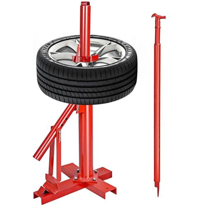MOTOOS Manual Tire Changer Tire Bead Breaker Tool Tire Changing Tool Portable Tire Changer Base Bead Breaker Mounting Auto 7-1/2 x16, Red