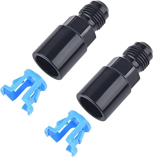 EVIL ENERGY 6AN Male to 3/8" & 5/16" SAE Quick-Disconnect Female Push-On EFI Fuel Rail Fitting 2PCS - size: 6AN to 3/8 & 5/16