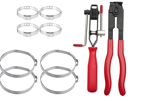 10Pcs CV Joint Boot Clamps Pliers Kit, CV Axle Boot Clamp Pliers Tool, Suitable For Most Cars