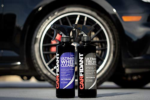 Carfidant Wheel Cleaner and Tire Cleaner – Safely Formula Quickly Removes Brake Dust, Grime & Dirt - Rim Cleaner Spray Safe for Alloy, Aluminium, Chrome and Tires- pH Neutral Solution – 17 fl Oz - size: 17 Fl Oz (Pack of 1)