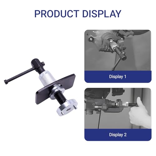 Automotive Brake Caliper Piston Rewind Kits Car Brake Piston Wind Back Tool, Right Handle Set Vehicle Compression Tool for Disk Pad Universal for RV SUV Truck