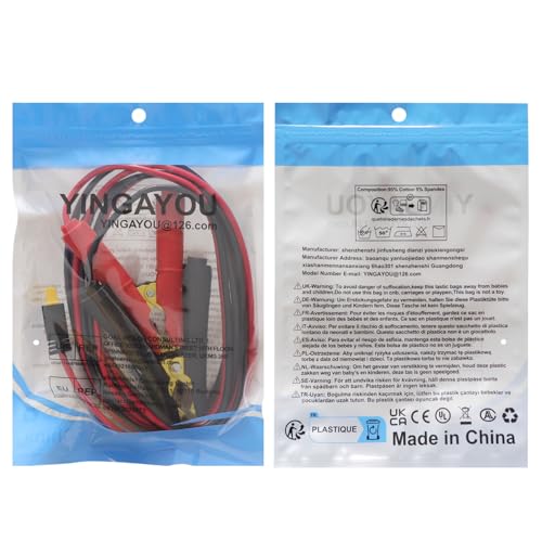XT60 to Alligator Clip Cable 12AWG 30A XT60 Female to Alligator Clips 12V 24V, for Power Station, Cars Motorcycles, Tractor, Ship (3 m/10 ft) - size: 3 m/10 ft