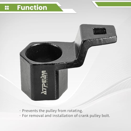 ATP 50mm Cranks Crankshaft Pulley Removal Wrench Holder Tool Remover and Installer Socket Wrench Removal Holding Spanner kit Compatible with Honda and Acura Engines