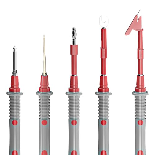 Goupchn Multimeter Test Leads Kit 21PCS Digital Electrical Testing | Probes Set with Alligator Clips, SMD IC Test Hook Clips, Test Tweezer, Replaceable Precision Sharp Probes - style: 21PCS