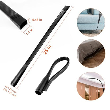 14pcs Universal Vacuum Attachment for Wet Dry Vac Attachments,Vacuum Accessories and Attachments with Shop Vac Extension Wand, Hose Adapter fit 2 1/2", 1 1/4",1 7/8" - size: 14pcs