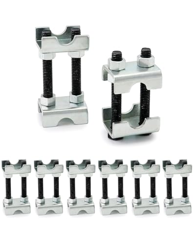 QWORK 2-Way Adjustable Spring Spacer, Spreads or Compresses Coil Springs, 8 Pack Mini Coil Spring Compressor Strut Shock Absorber - size: 8 Pack