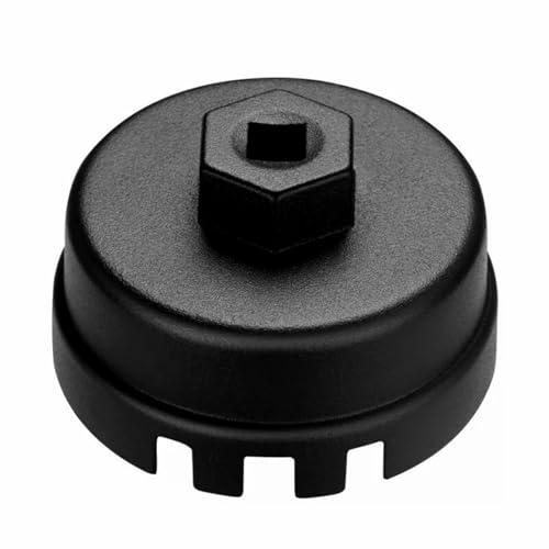 Oil Filter Wrench for Toyota Oil Filter Removal Tool 64MM Oil Filter Socket Set Cap Style 14Flute Compatible with Toyota Highlander Lexus RAV4 Camry Tundra Sienna 2.5-5.7L Engine（6 Slots - size: 6 Slots